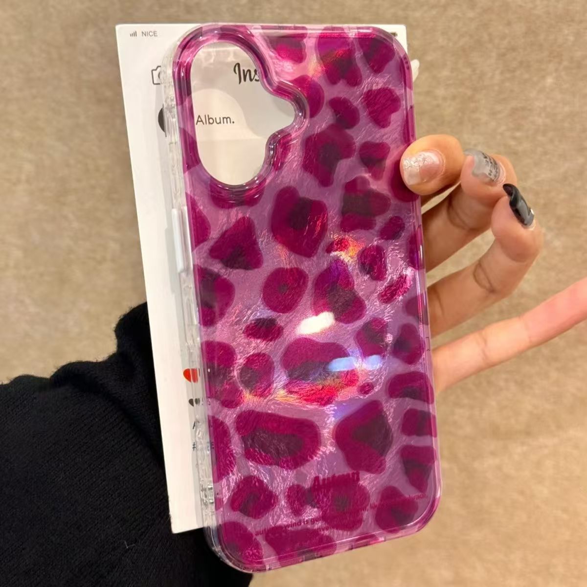 Phone Accessories To Sell - 퍼플 레오파드 프린트 아이폰 케이스 (아이폰