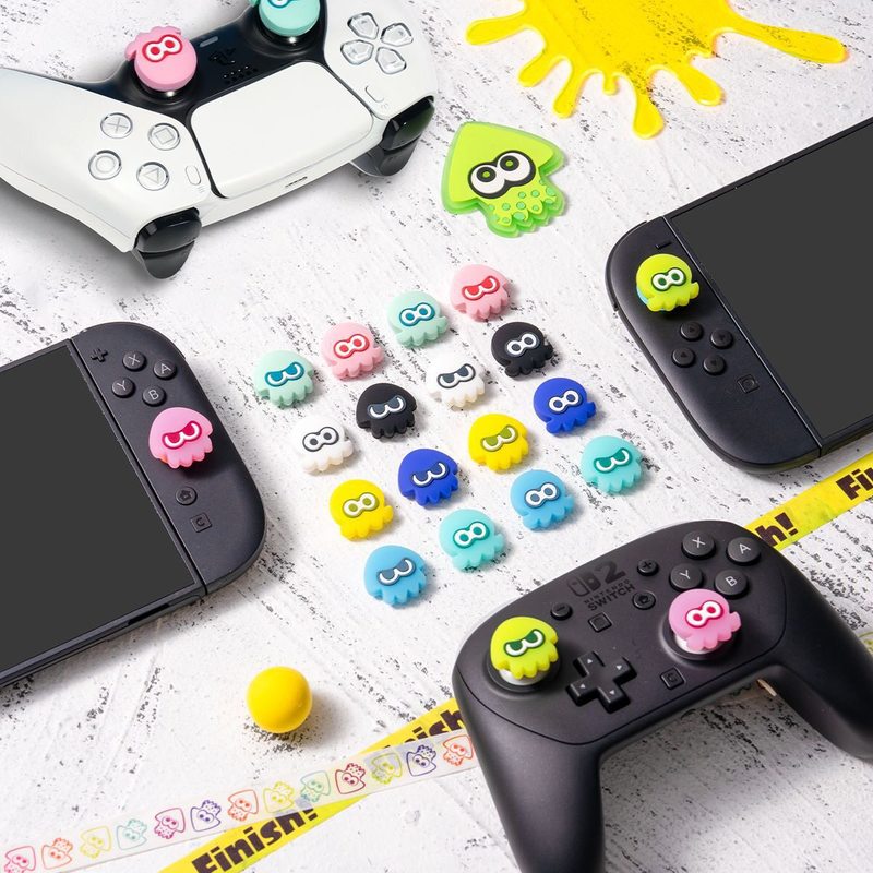 Xbox Phone Accessories - 썸 그립 캡 스플래툰 오징어 야광