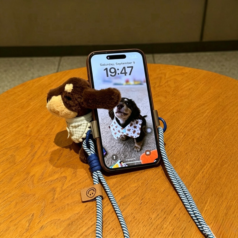 귀여운 만화 닥스훈트 봉제 인형 폰 스트랩, 뒷면 클립 - Phone Accessories Cute 리뷰 및 가격