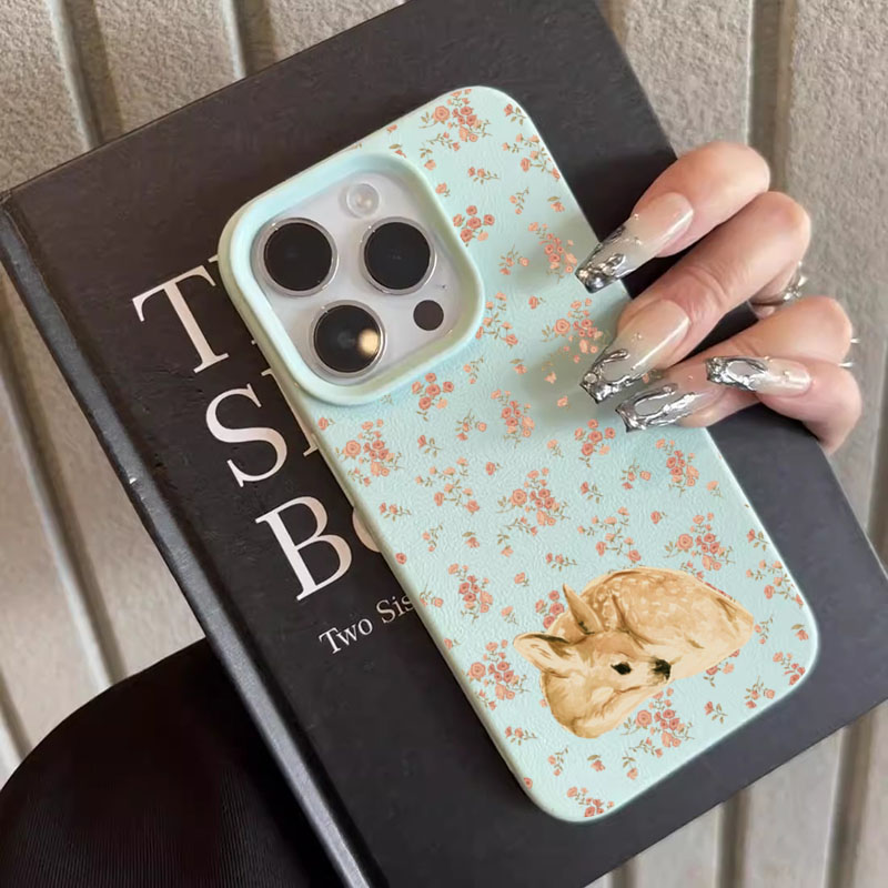귀여운 사슴과 꽃무늬 디자인의 리치 폰 케이스 (아이폰 - Phone Accessories To Sell 리뷰 및 가격