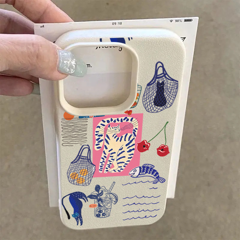 귀여운 체리 고양이 프린트 아이폰 17 에어 XR XS - Phone Accessories To Sell 리뷰 및 가격