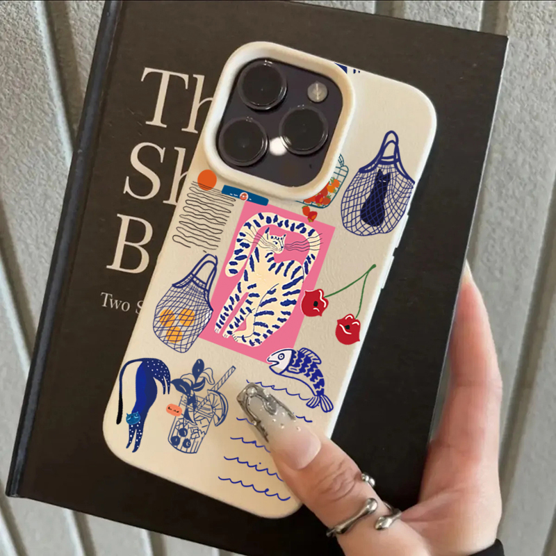 귀여운 체리 고양이 프린트 아이폰 17 에어 XR XS - Phone Accessories To Sell 리뷰 및 가격
