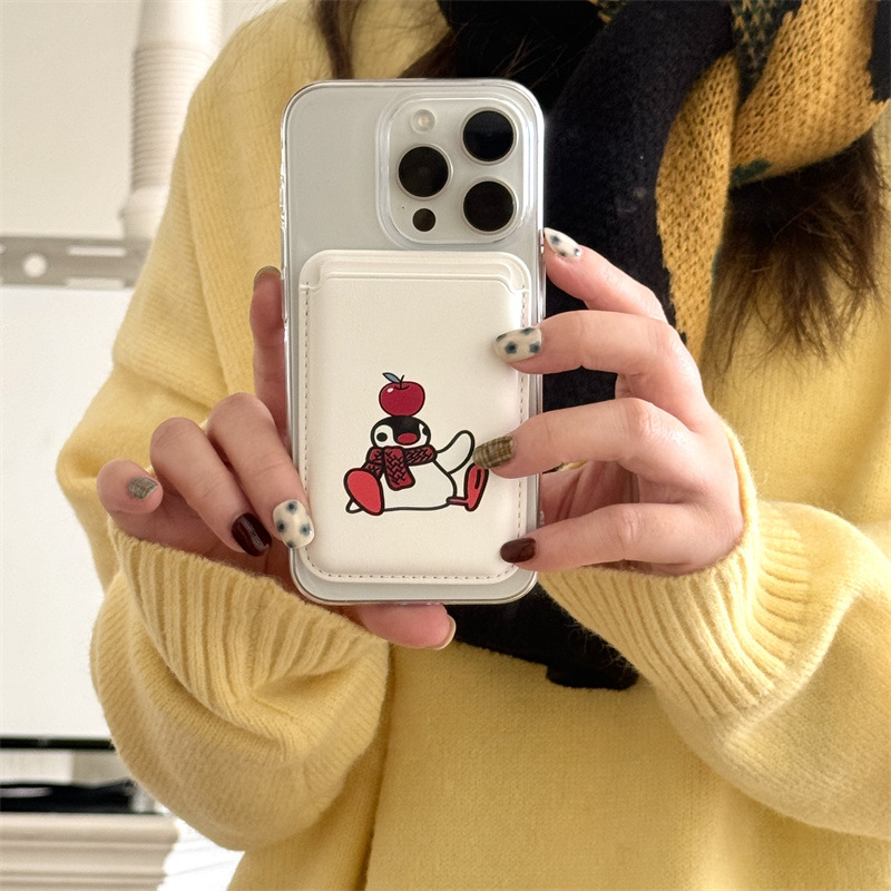 귀여운 만화 PU 가죽 자석 카드 홀더 폰 그립 지갑  - Phone Accessories Cute 리뷰 및 가격