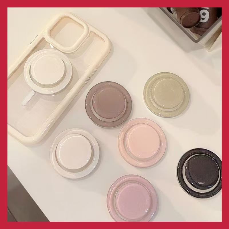 솔리드 컬러 마그네틱 폰 그립톡 접이식 폰 그립 스탠드 - Phone Accessories And Cases 리뷰 및 가격