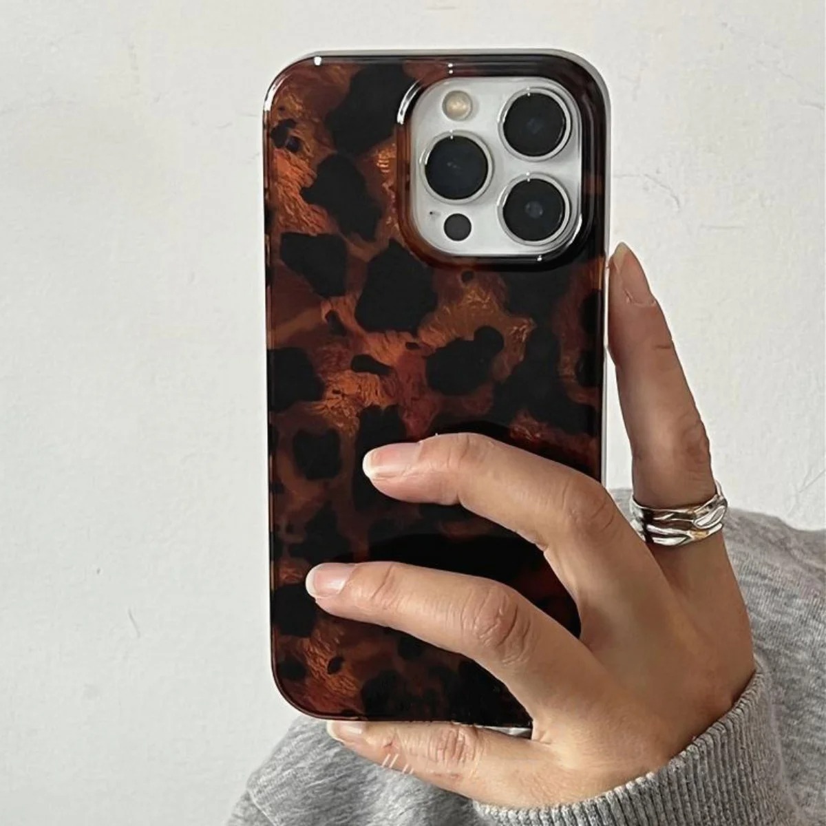 레트로 앰버 텍스처 레이저 폰 케이스 (아이폰 16,  - Phone Accessories To Sell 리뷰 및 가격