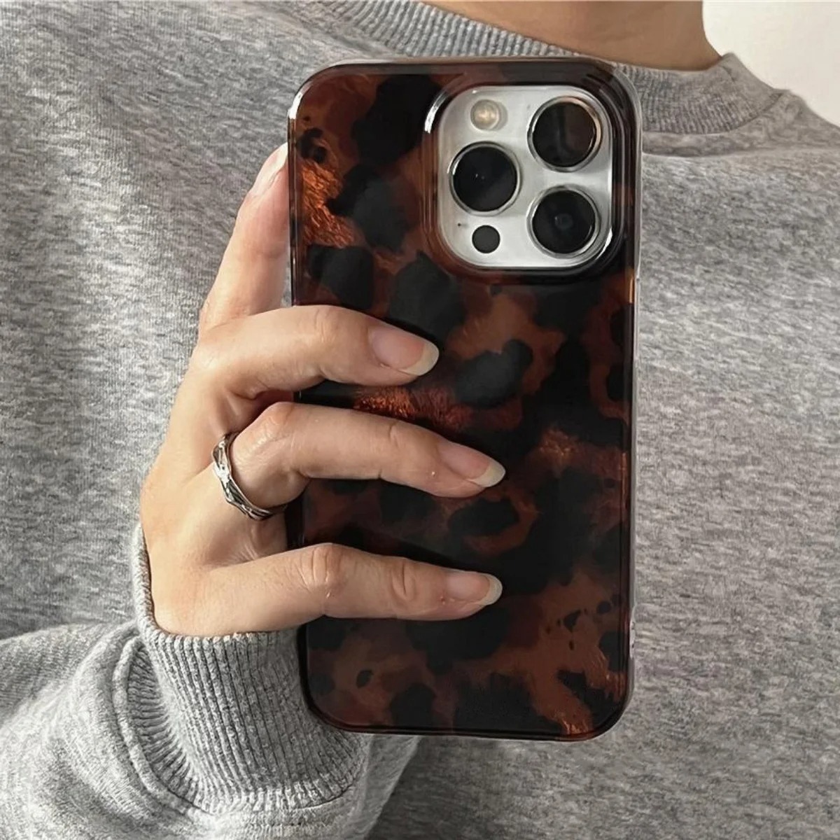 레트로 앰버 텍스처 레이저 폰 케이스 (아이폰 16,  - Phone Accessories To Sell 리뷰 및 가격