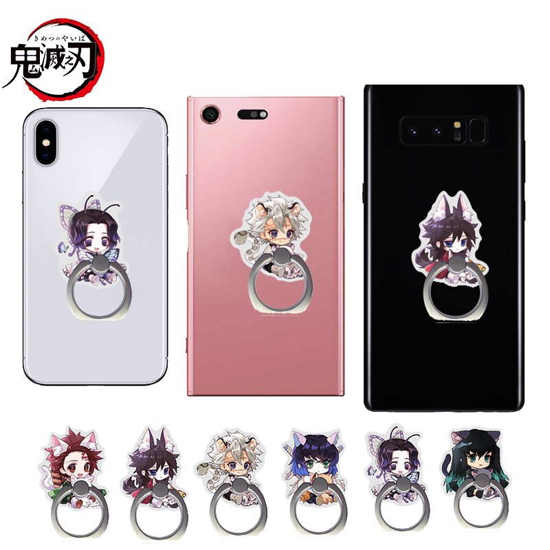 1pcs 악마 슬레이어 만화 휴대 전화 홀더 귀여운 액 - Phone Accessories Demon Slayer 리뷰 및 가격