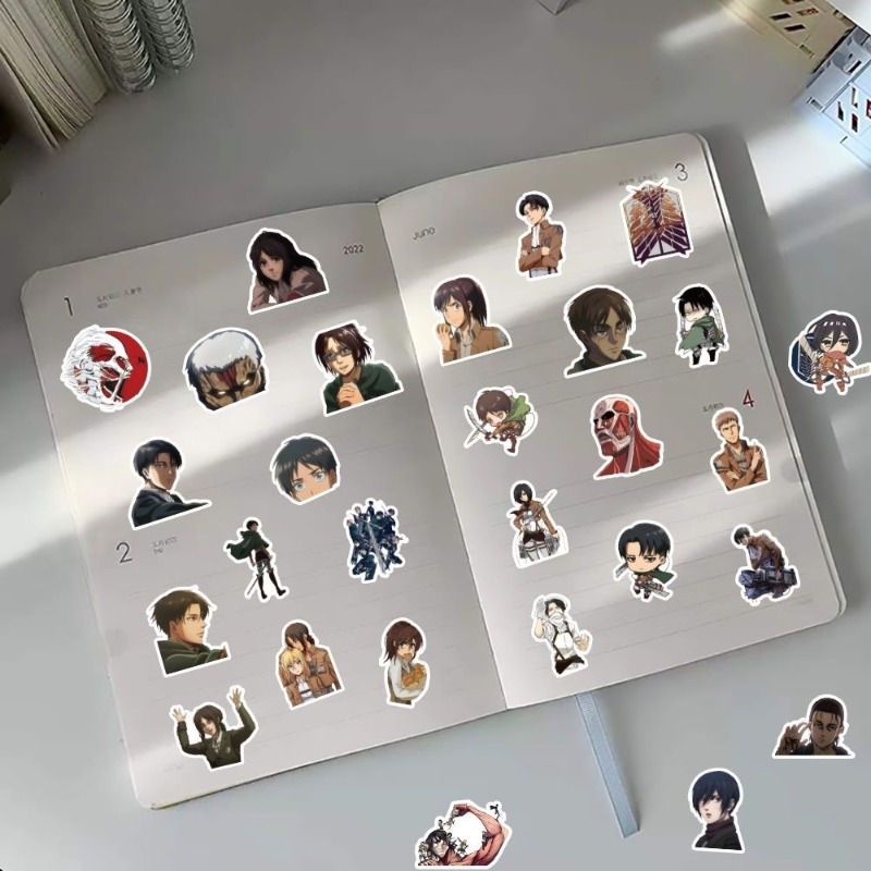 60Pcs 진격의 거인 애니메이션 스티커 귀여운 미적  - Phone Accessories Cute 리뷰 및 가격