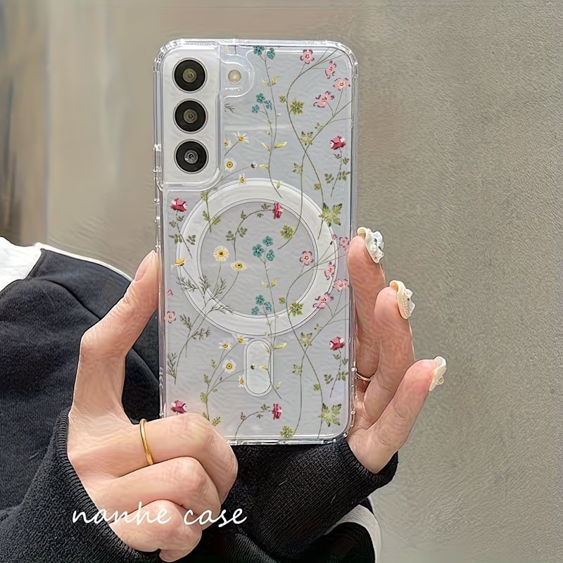 플로럴 패턴 자석형 휴대폰 케이스 (삼성 갤럭시 S26 - Phone Accessories And Cases 리뷰 및 가격