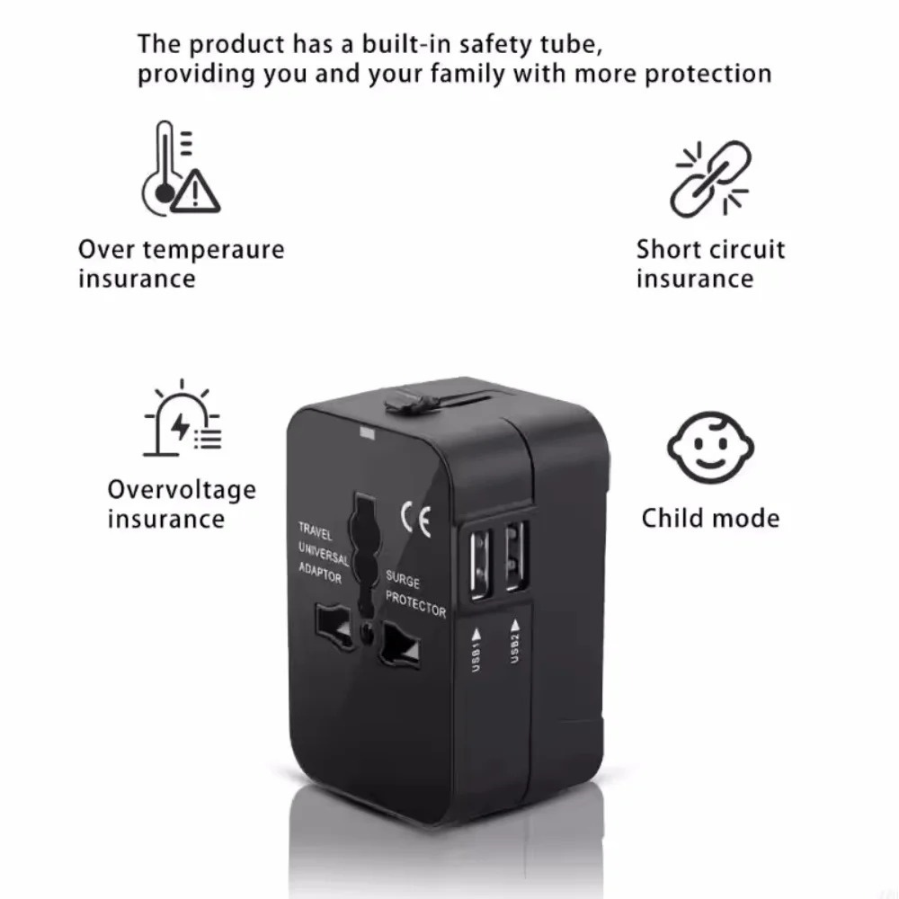올인원 유니버설 국제 플러그 어댑터 2 USB 포트 1 - Phone Accessories Uk 리뷰 및 가격