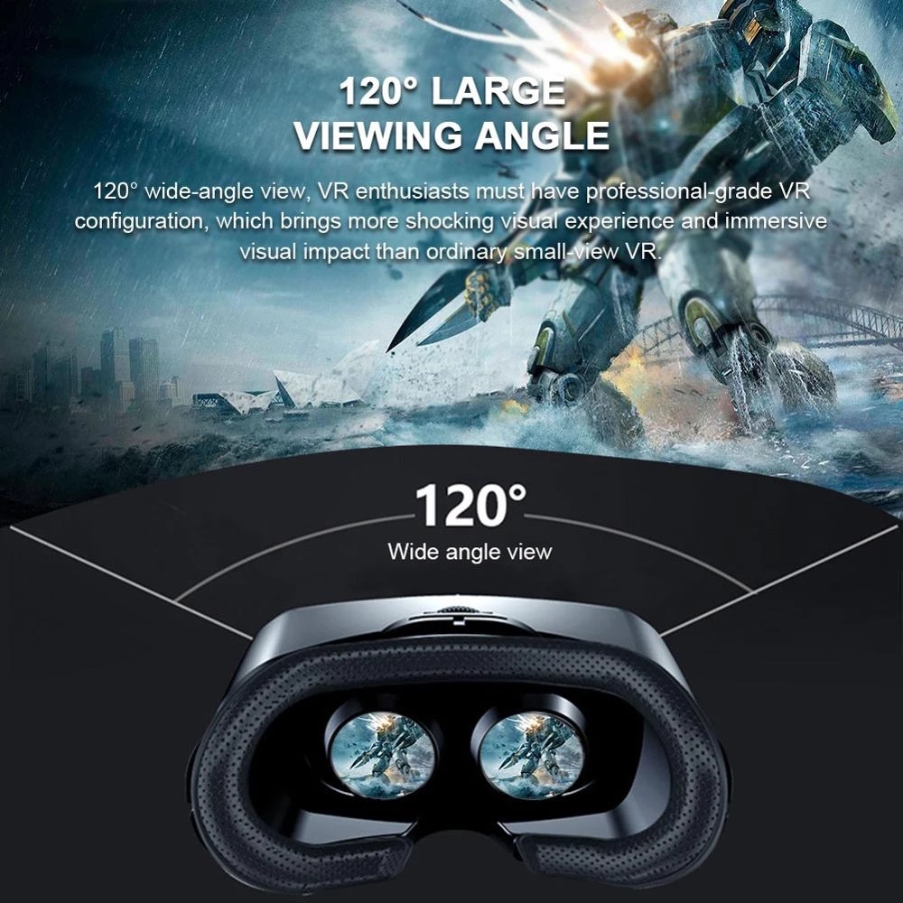VRG 프로 가상 현실 VR 안경 헤드셋 장치 비아르  - Gaming Controller Phone 리뷰 및 가격