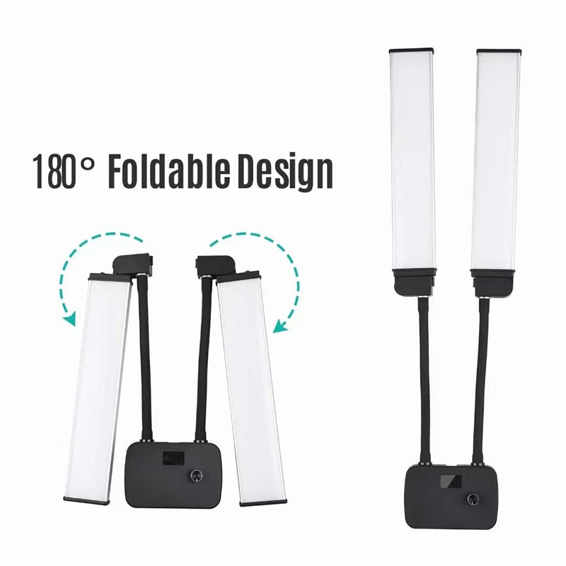 삼각대가 있는 더블 암 LED 필 라이트, 사진 스튜디 - Led Strip Selfie 리뷰 및 가격