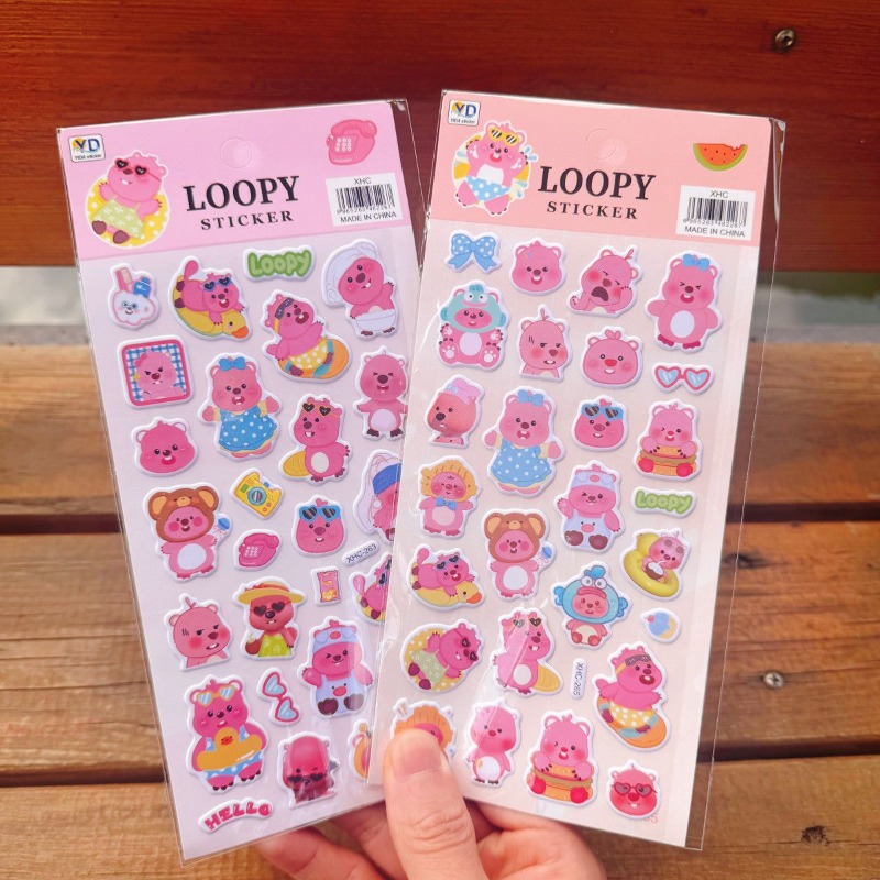 새로운 포로로 애니메이션 귀여운 루피 3D 폼 스티커, - Phone Accessories Cute 리뷰 및 가격