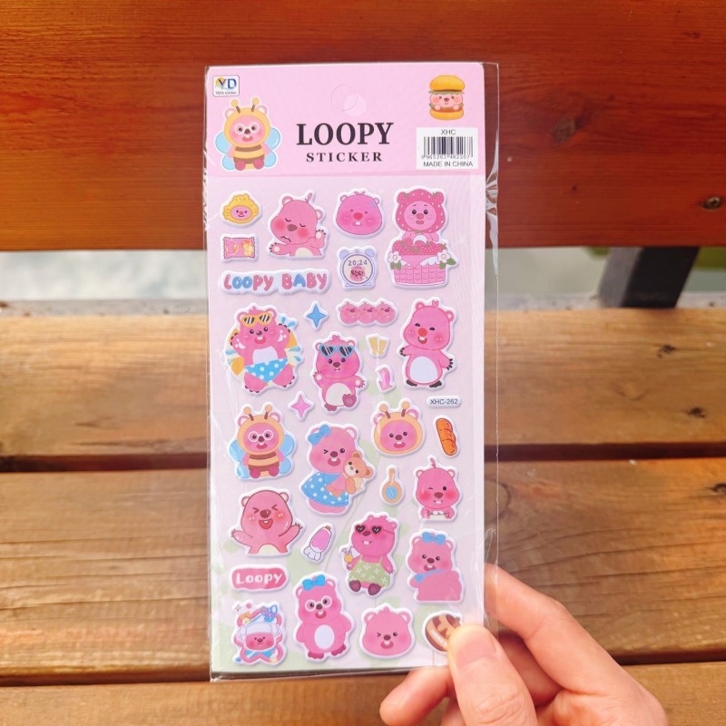 새로운 포로로 애니메이션 귀여운 루피 3D 폼 스티커, - Phone Accessories Cute 리뷰 및 가격