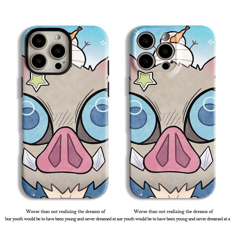 악마 슬레이어 애니메이션 만화 전화 케이스 이노스케 하 - Phone Accessories Demon Slayer 리뷰 및 가격