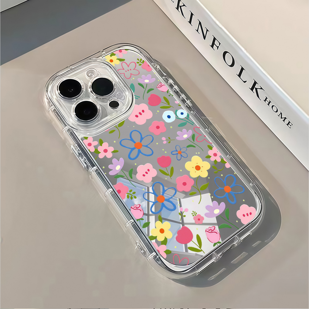 한국 스타일 꽃무늬 실버 미러 폰 케이스 아이폰 17  - Phone Accessories To Sell 리뷰 및 가격