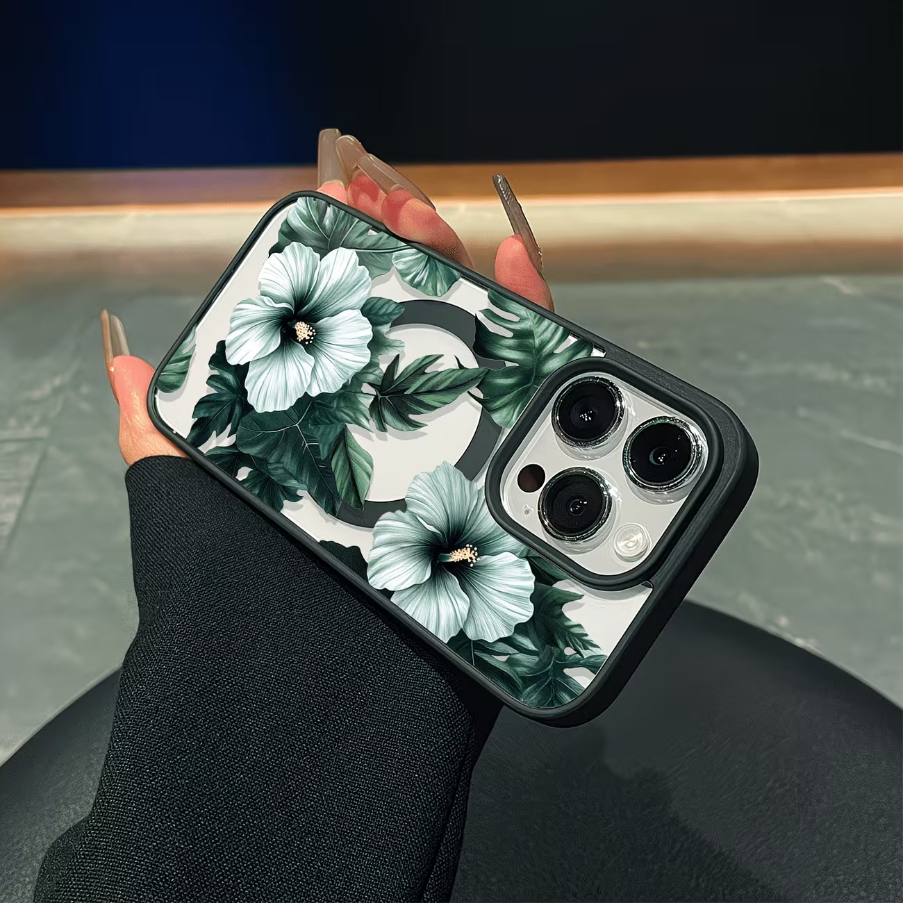 그린 플로럴 프린트 폰 케이스 (아이폰 17, 16,  - Phone Accessories To Sell 리뷰 및 가격