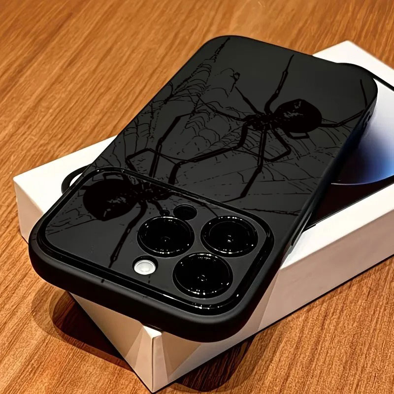 멋진 블랙 스파이더 패턴 아이폰 11 12 13 14  - Phone Accessories To Sell 리뷰 및 가격