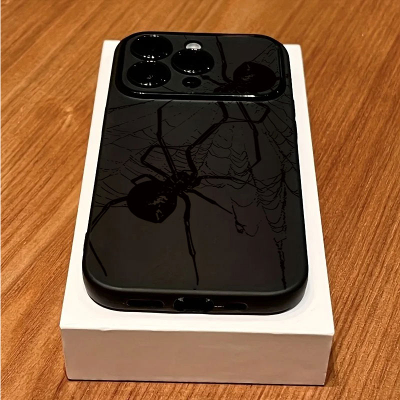 멋진 블랙 스파이더 패턴 아이폰 11 12 13 14  - Phone Accessories To Sell 리뷰 및 가격